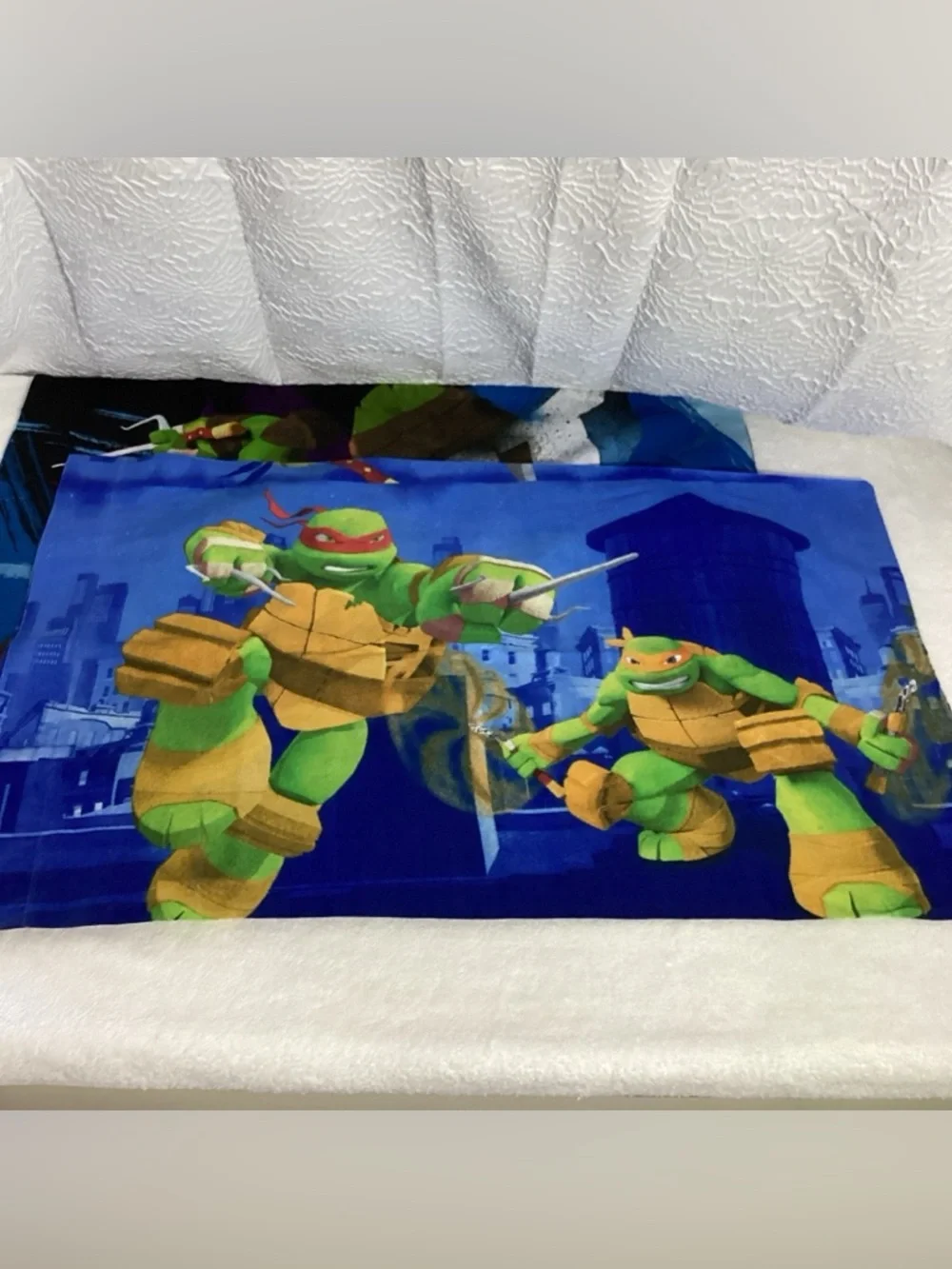 Lot of 2 Nickelodeon Teenage Mutant Ninja Turtles Standard Pillowcases 2014
